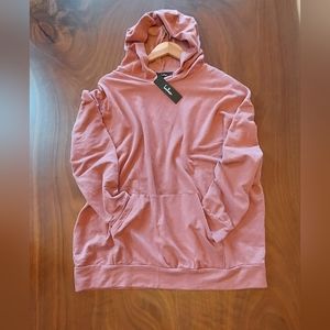 Lulus hooded top M NWT